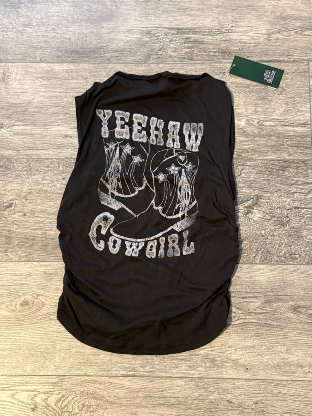wild fable Black 'Yeehaw Cowgirl' Graphic Tank
